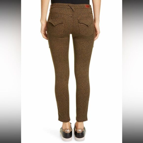 Joie Park French Army Green  Animal Print Skinny Jeans 29 - Picture 2 of 14